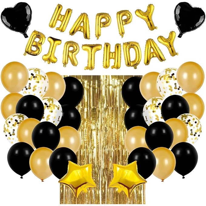 Birthday balloon set: the photograph the seller supplied