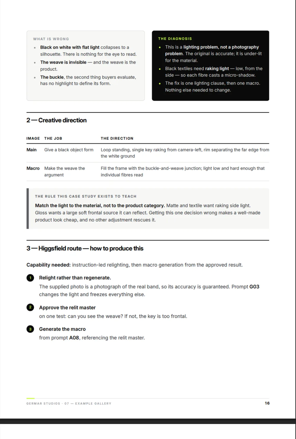 A page from Worked diagnosis